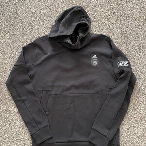 Adidas Black Philadelphia Union 2023 Player Travel Pullover Hoodie